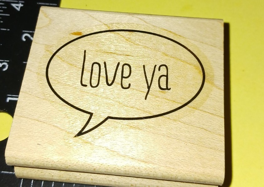 Comment bubble, love you, unknown maker, B103,used