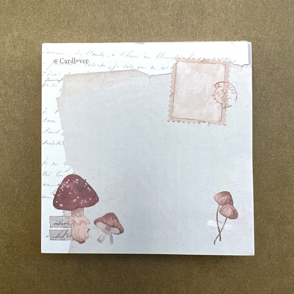 Fall Mushroom Memo Note Pad Planner Journaling Collage