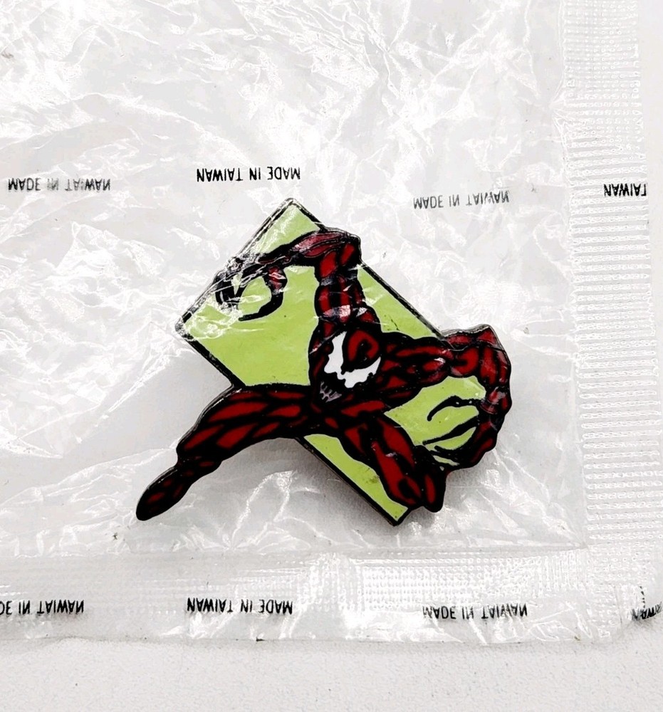 Spider-Man-CARNAGE Planet Studios Marvel Comics 1992 Vintage Pin