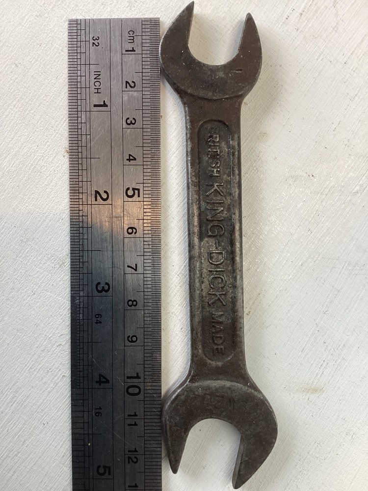 King Dick Double Open End Spanner 1/4W 5/16BS - 5/16w 3/8BS British Made EV