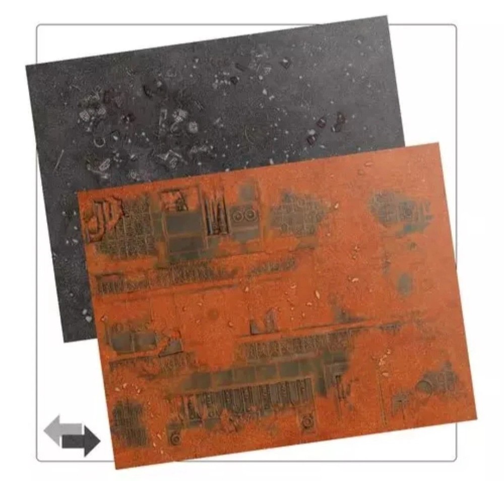 Warhammer 40k Kill Team Starter Set Double Sided Game Board Hard Cardboard