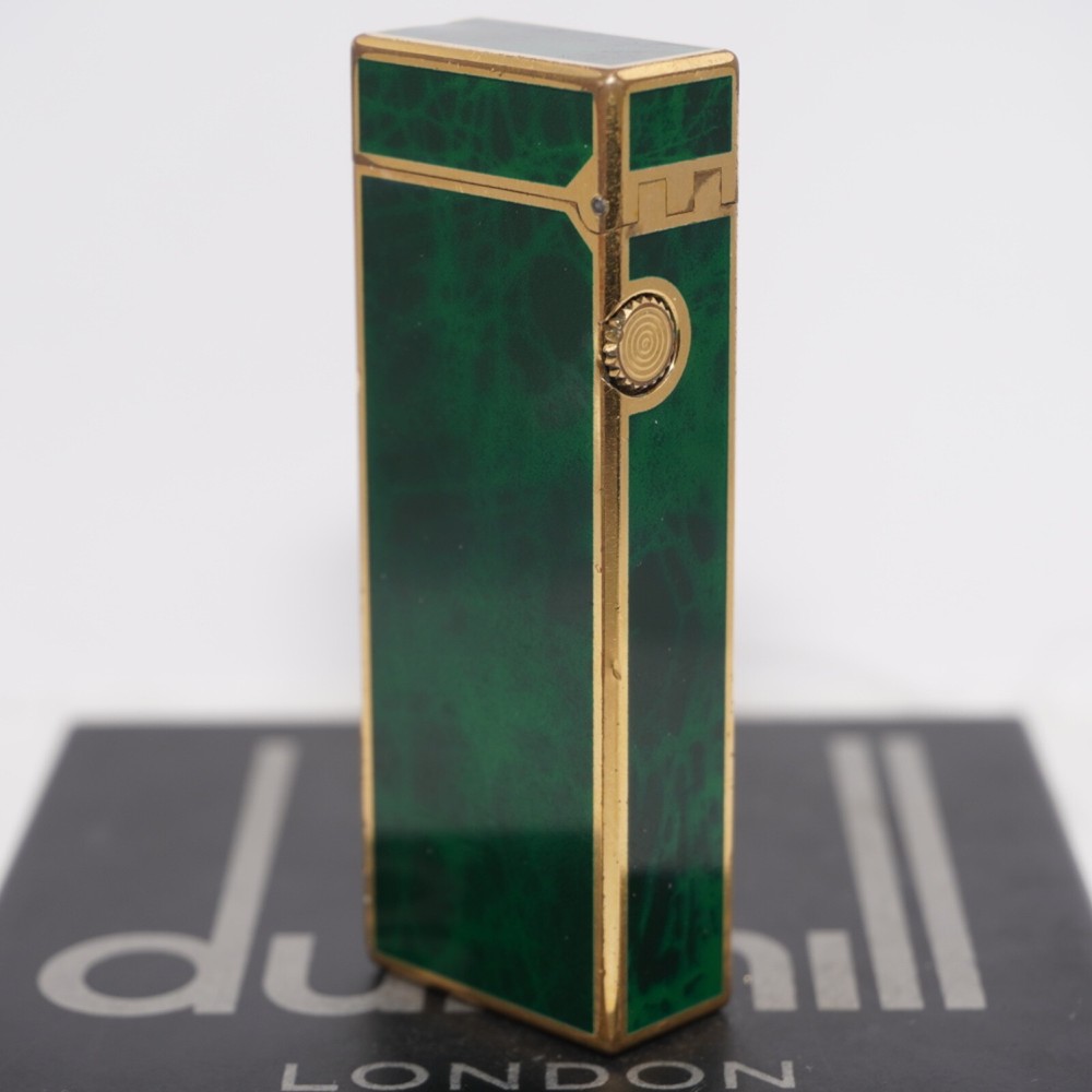 Dunhill Rollagas Lighter_Green Shell-Ultrasonically cleaned_Working