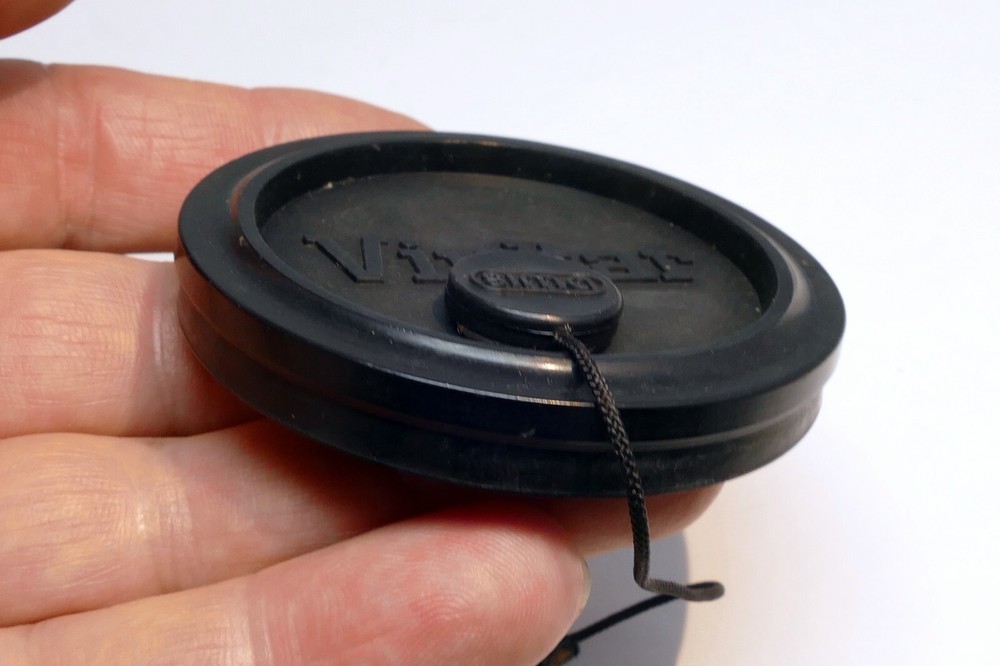 Vivitar 58mm rim Lens Front Cap slip on type with keeper string