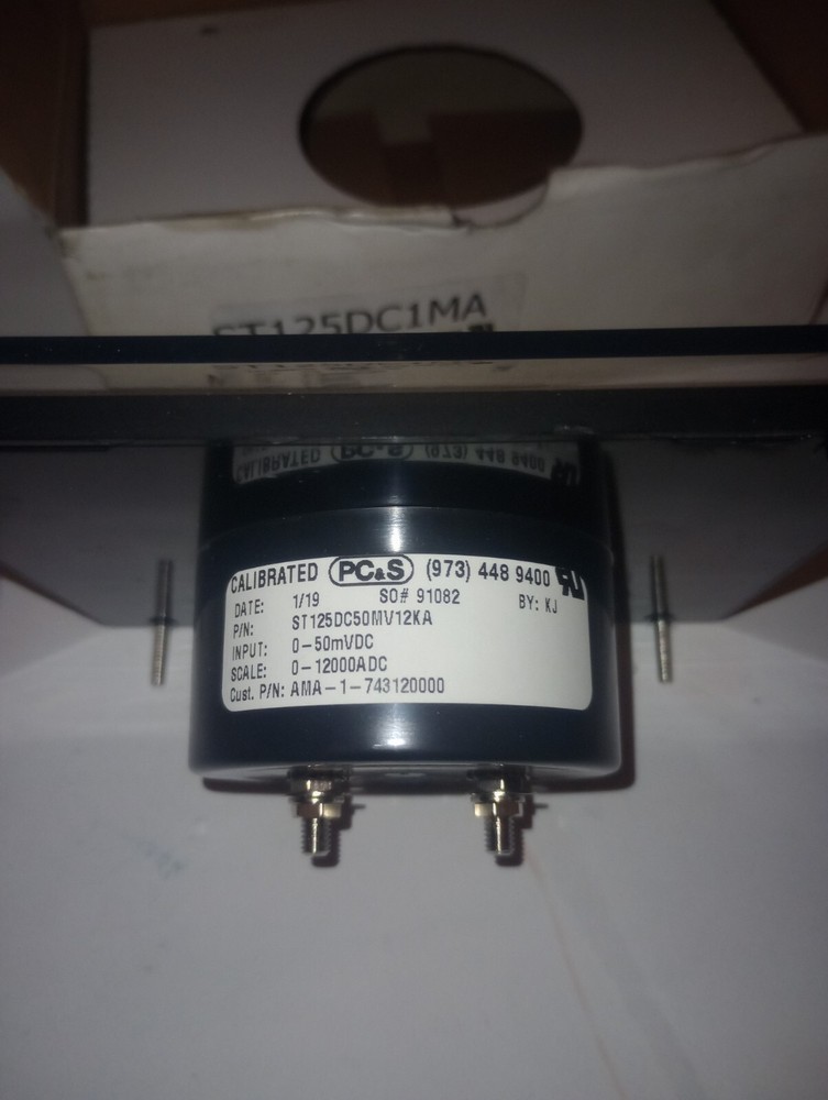 NEW PC&S PANEL COMPONENTS & SYSTEM ST125DC50MV12KA ANALOG PANEL METER 0-12000ADC