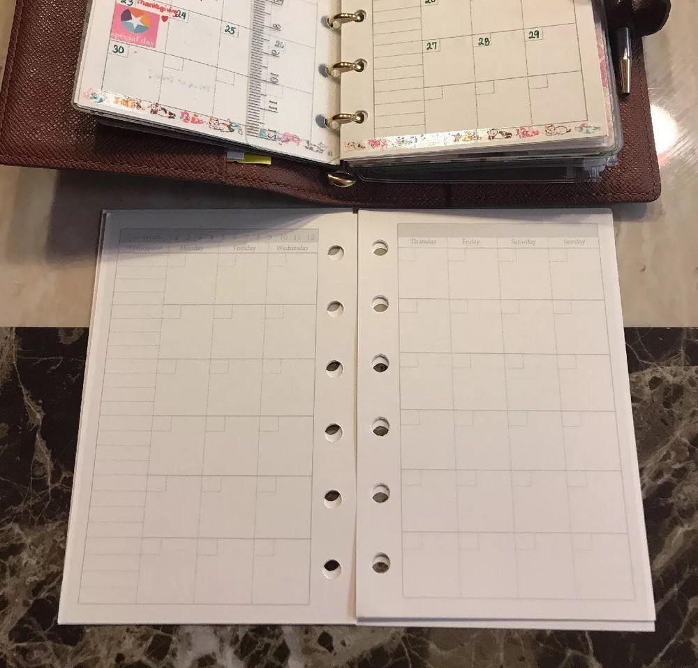 Inserts / Refills Fits For Agenda PM Size Inserts Monthly-Weekly-Todo Refills
