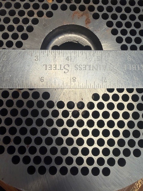 Meat Grinder Plate 6014BB 1/4" Hole Size