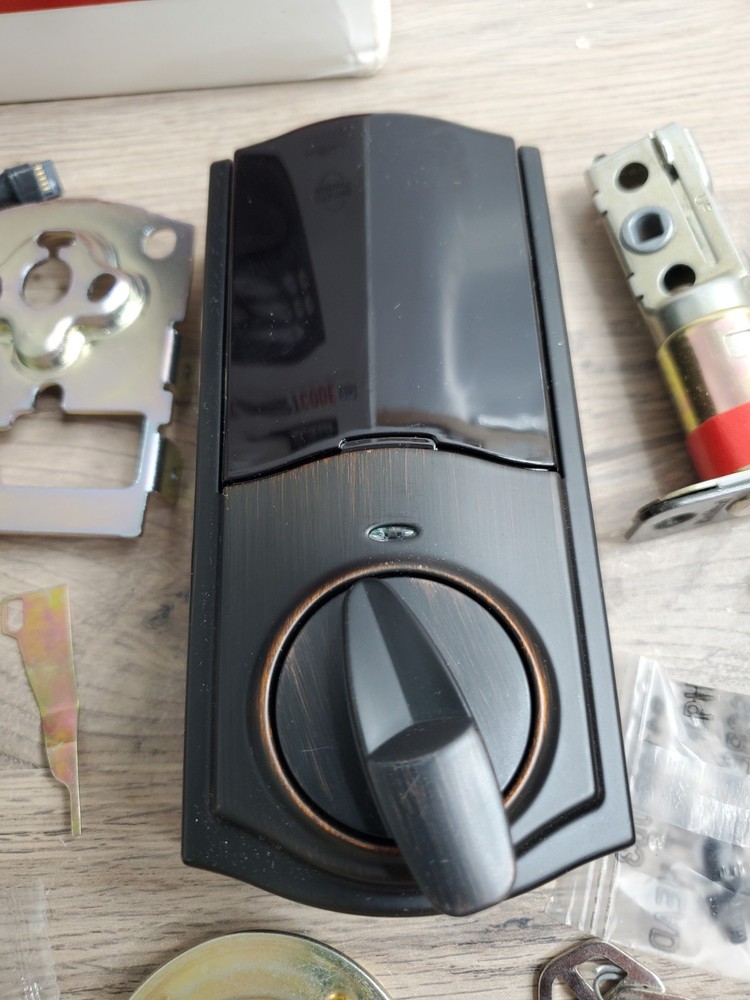 KWIKSET SMARTCODE 913 TOUCHPAD ELECTRONIC DEADBOLT / IRON BLACK FINISH