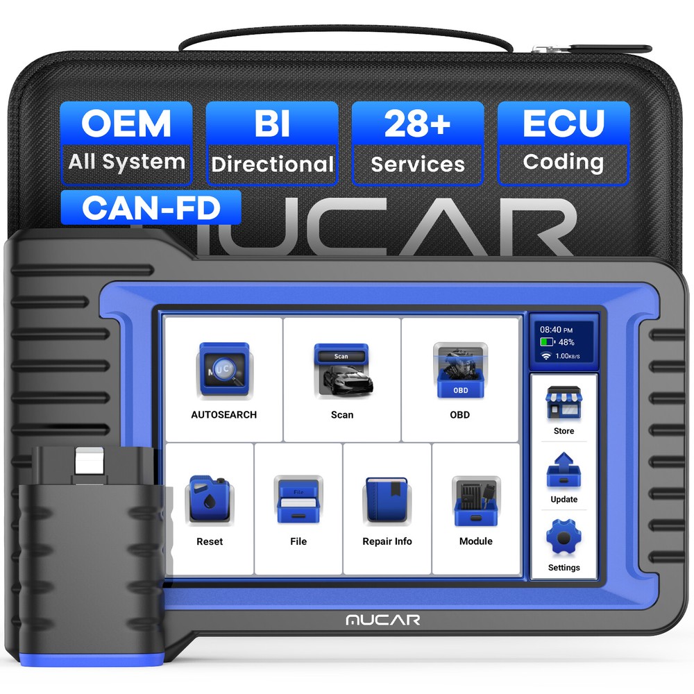 2025 MUCAR VO7S Bidirectional Car Diagnostic Scanner Tool All System K-ey Coding
