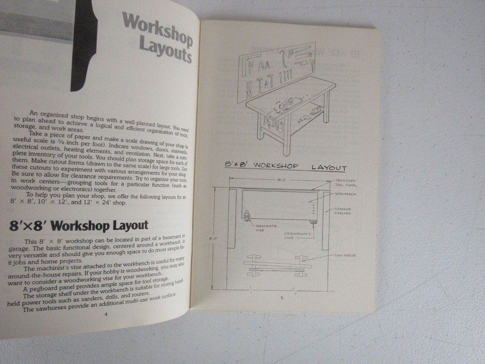The Efficient Workshop by Rodale Press 1982 Woodworking Paperback Tools