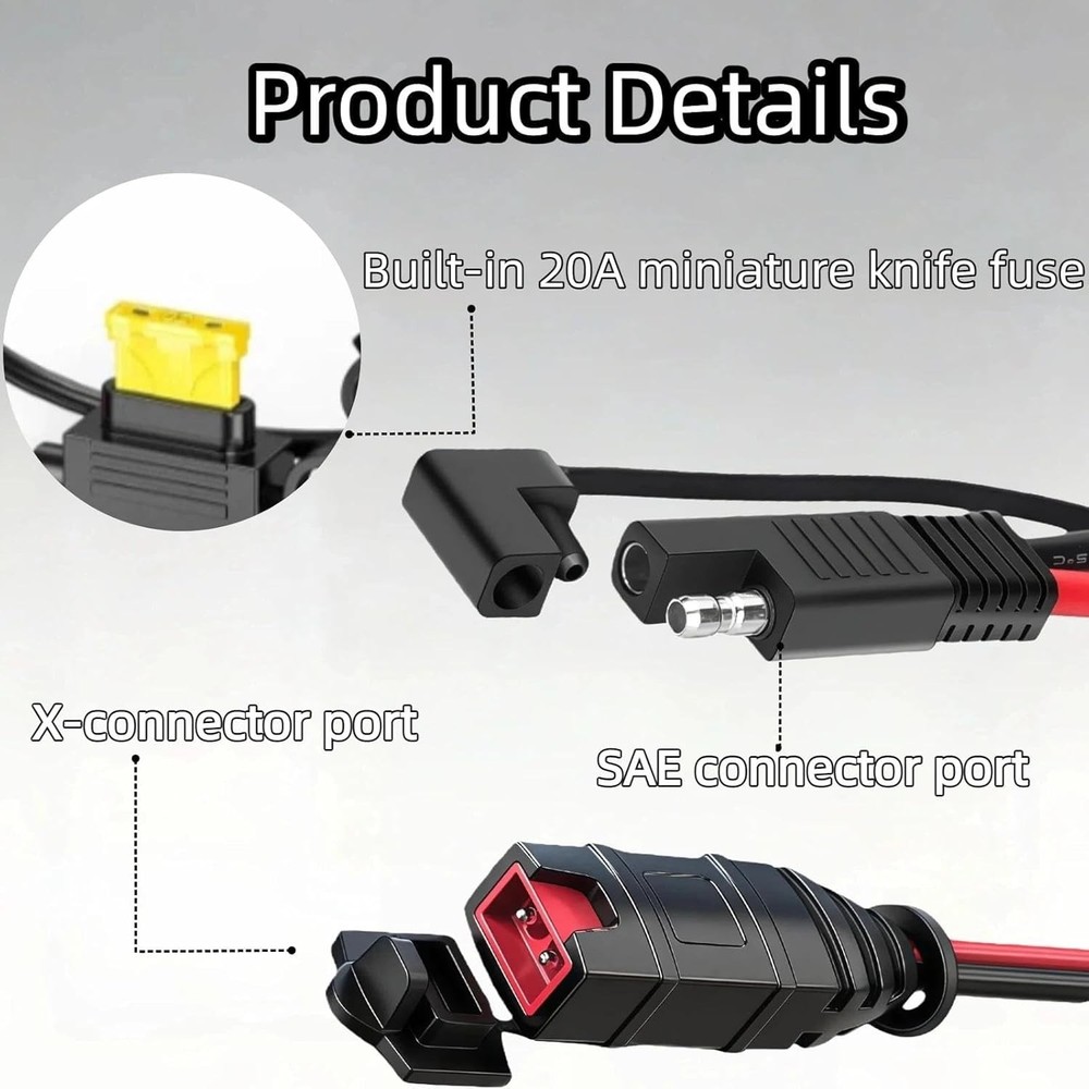 Adapter Connection Components Compatible with NOCO Genius 5 GC009 Intelligent Ba