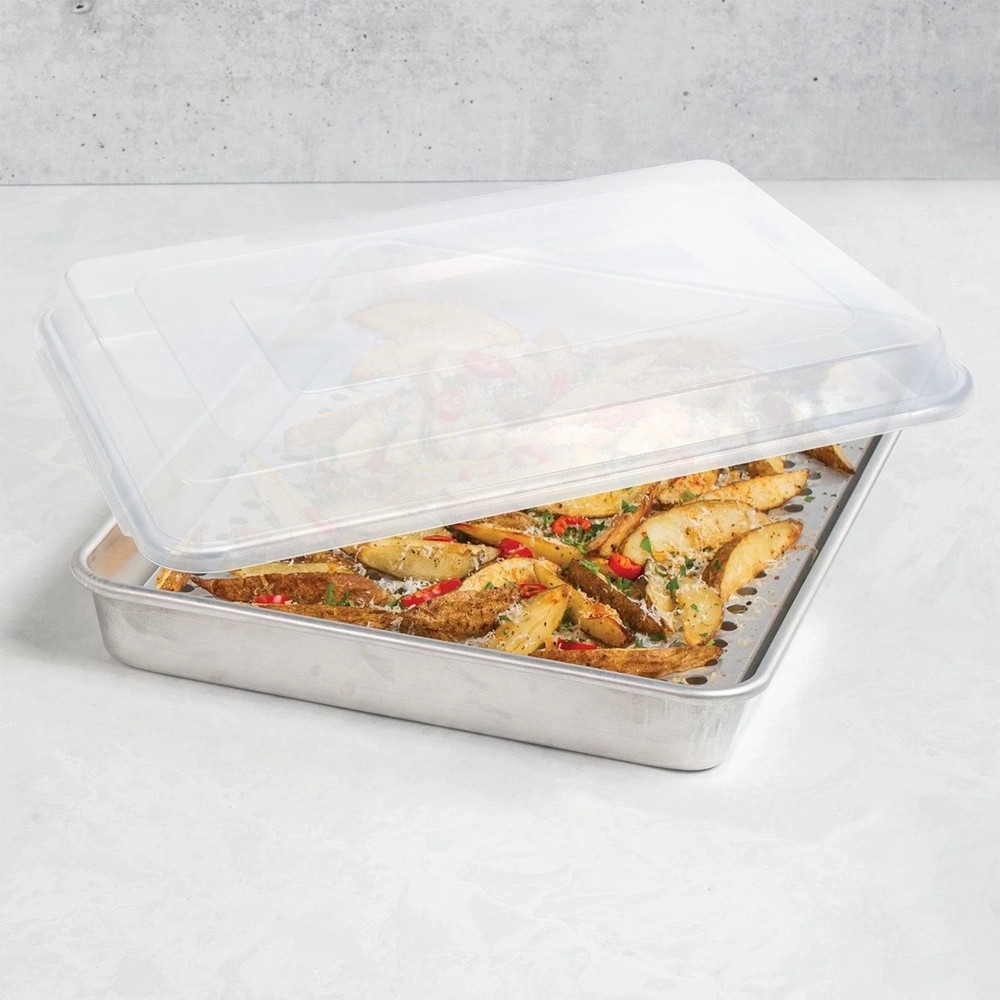 Nordic Ware 3-Piece Crisping & Roasting Pan Set with Lid – Nonstick Bakeware.