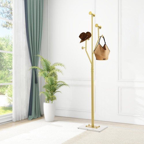 Saving Space Coat Rack Freestanding Coat Tree Branch-shaped Corner Coat Rack