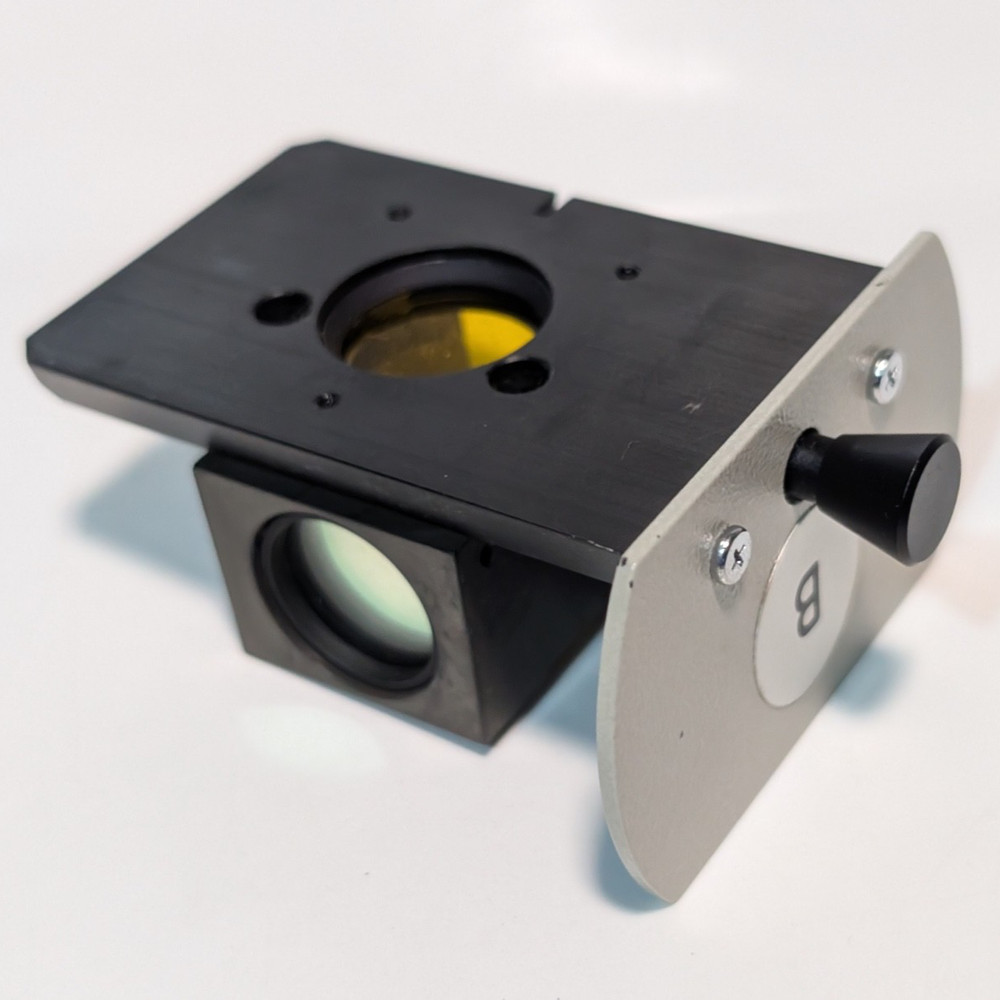 Nikon “B” Dichroic Fluorescence Filter Cube Slider For Microscope