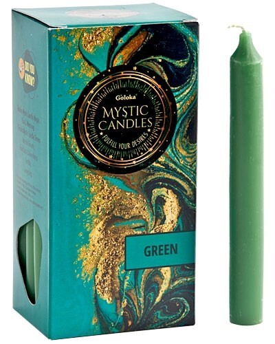 Goloka Mystic Ritual Candle 2 Pack - Green