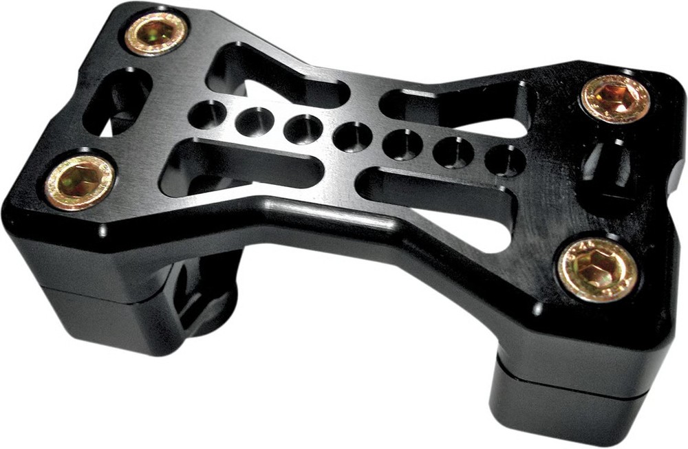 Joker Machine Series 900 Handlebar Clamp Assemblies - Black Anodized Motorcycle