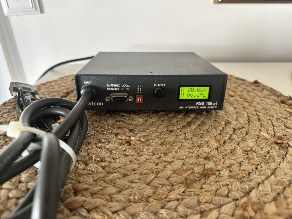 Extron RGB 109xi VGA Interface with ADSP Sold As Is. Powers On But Untested.