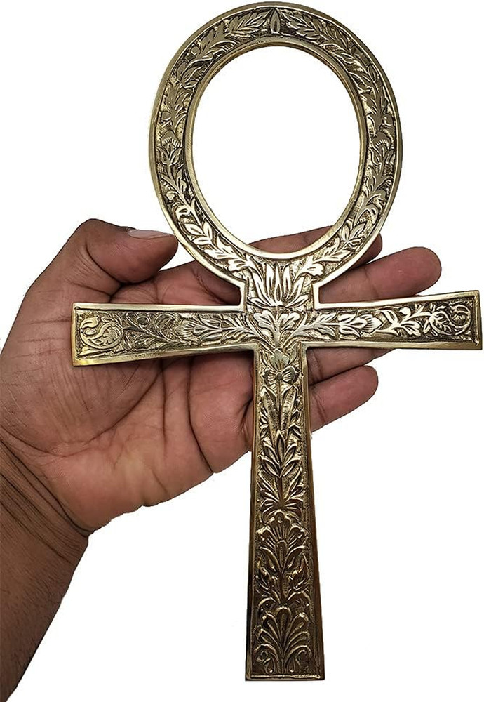 Solid  Brass Ankh 9.75 Perfect for Your Altar Wall Décor Gift Giving