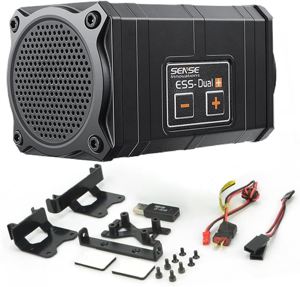 ESS Dual Engine Sound Simulator System for Axial Dual+Engine, Black