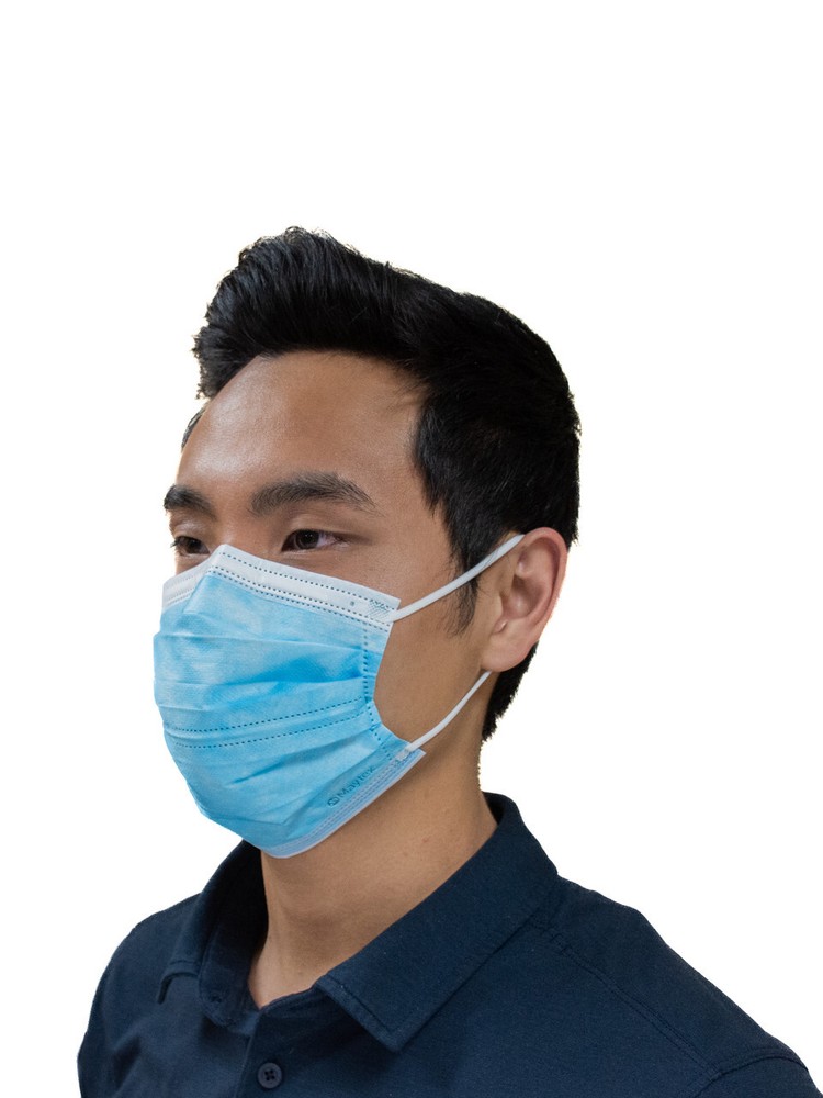 Cool Breathe Level 3 Earloop Face Mask with Comfort Arch, Blue