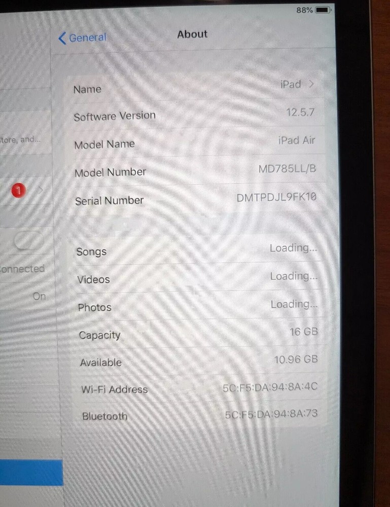 İpad air 1st generation