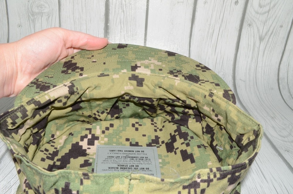 Digital Camo Military Utility Cap Size 7 1/2