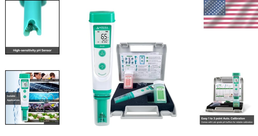 Waterproof pH Tester Kit