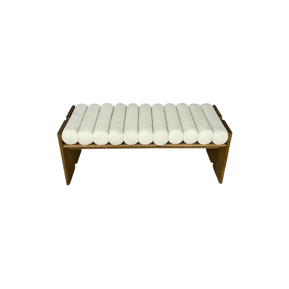 Denver Modern Jasper Bench in White Oak