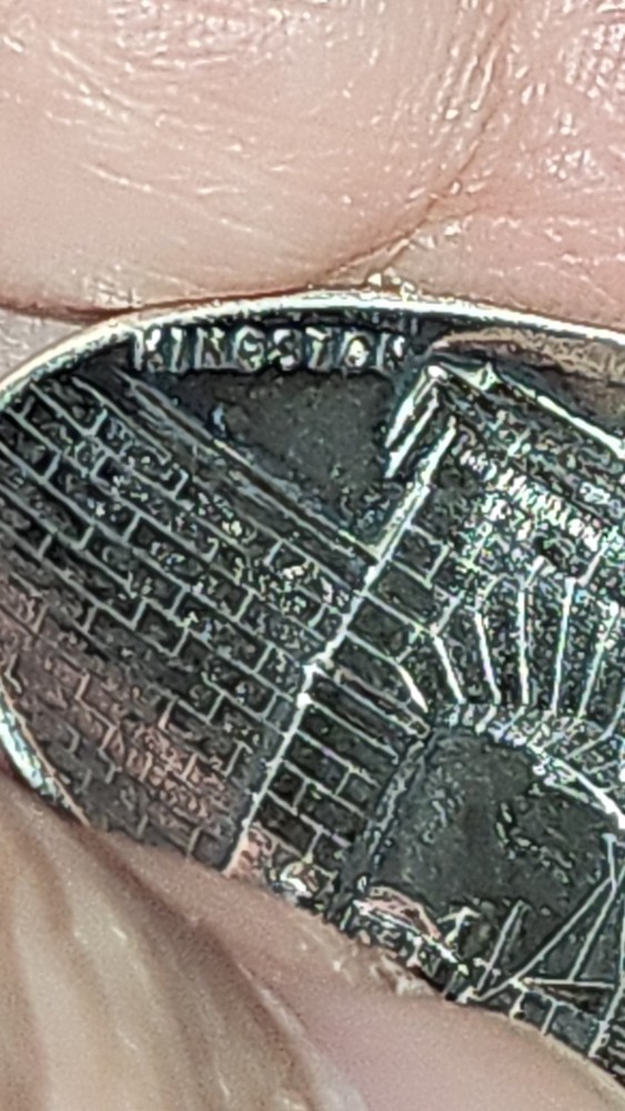 Vintage Kingston Canada Sterling Silver Souvenir Spoon.