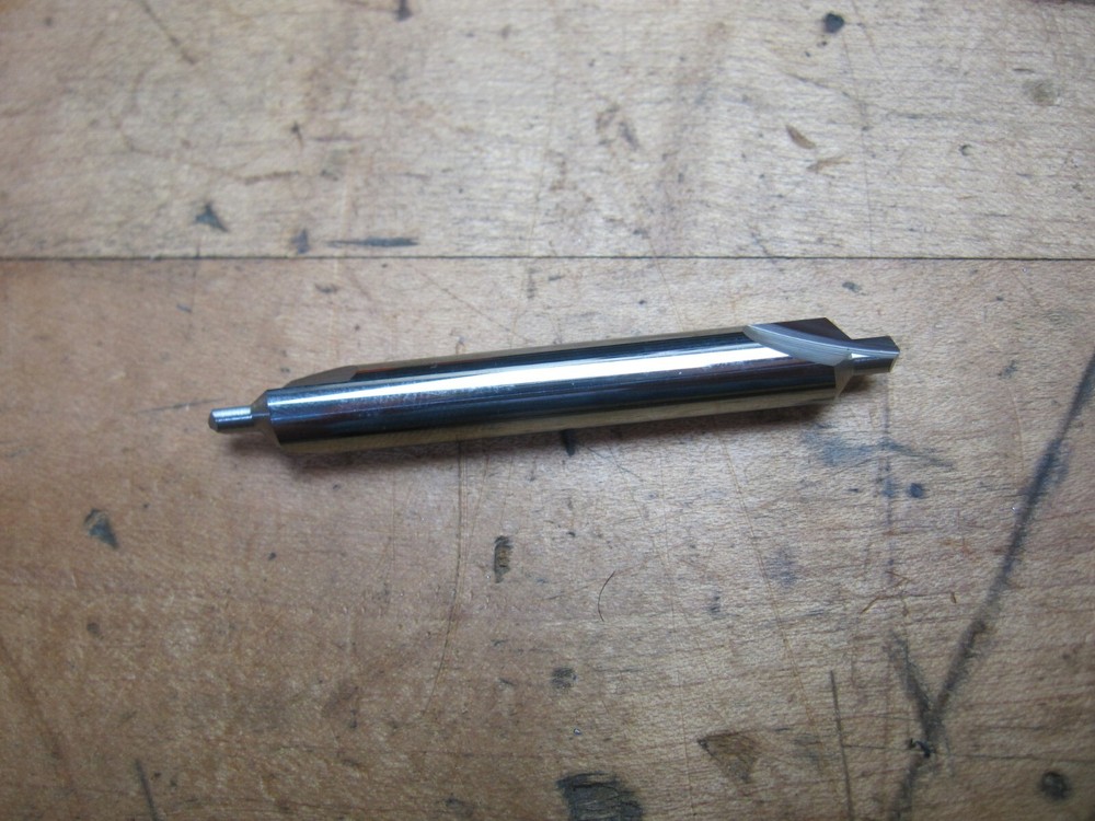 Hertel #3 1/4" body 90 degree solid carbide combined center drill countersink