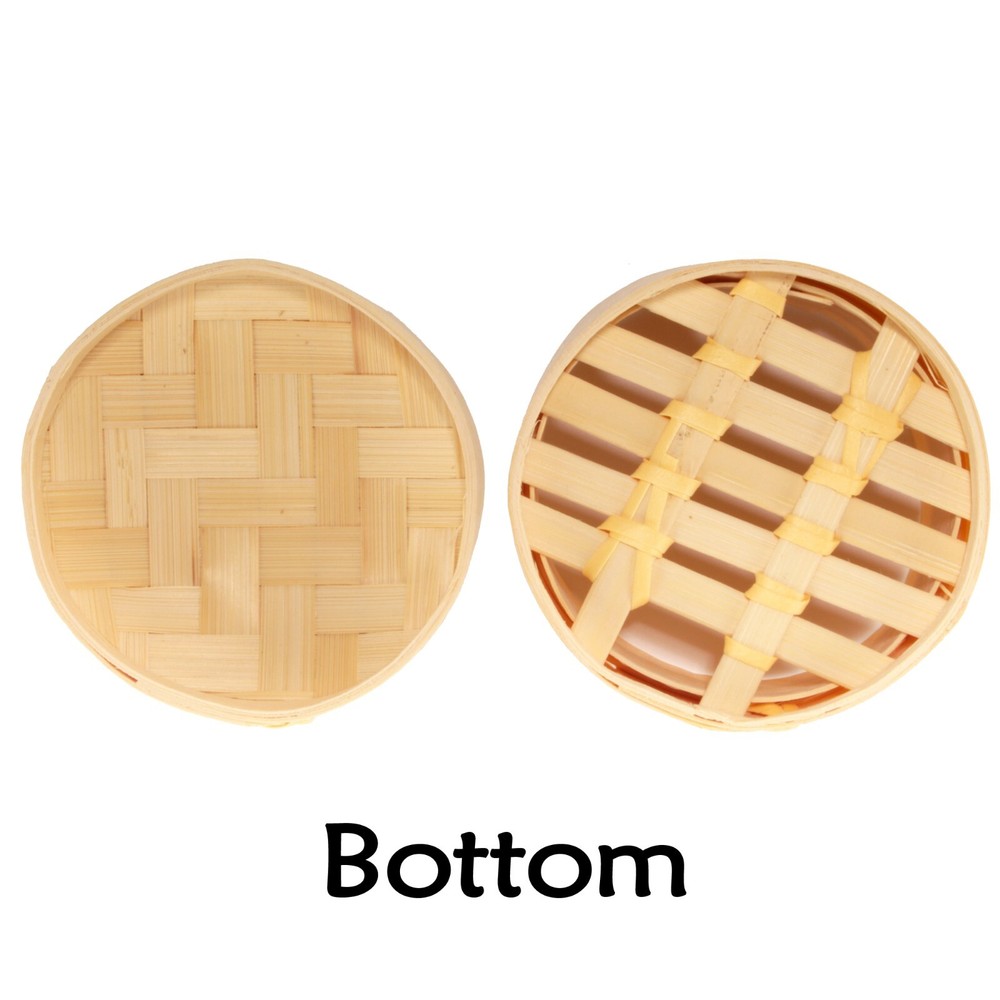 Mini Bamboo Steamer With Lid for Dumplings