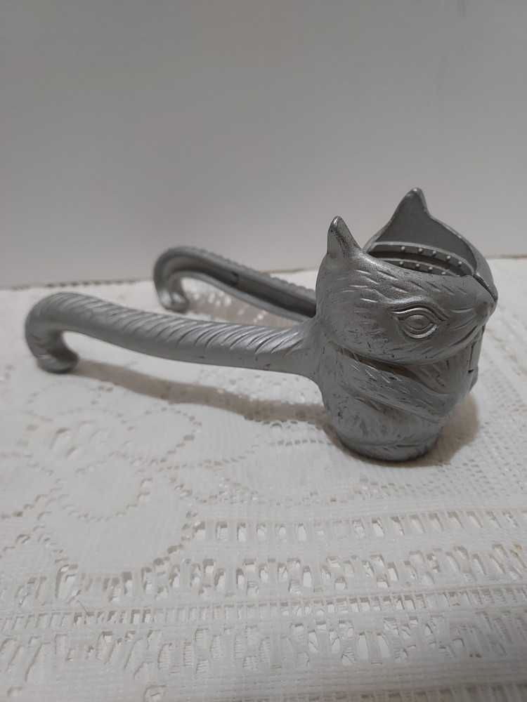 Nut Cracker Squirrel Quirky Cast Aluminum
