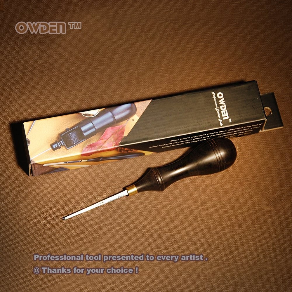 OWDEN Professional Leather Edge Bevelers 4# Leather Craft Tool Kit