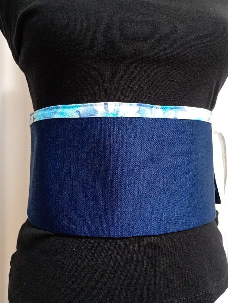 Reversible Obi Sash Remake - Traditional Kimono Accessory, Handmade, 109cm