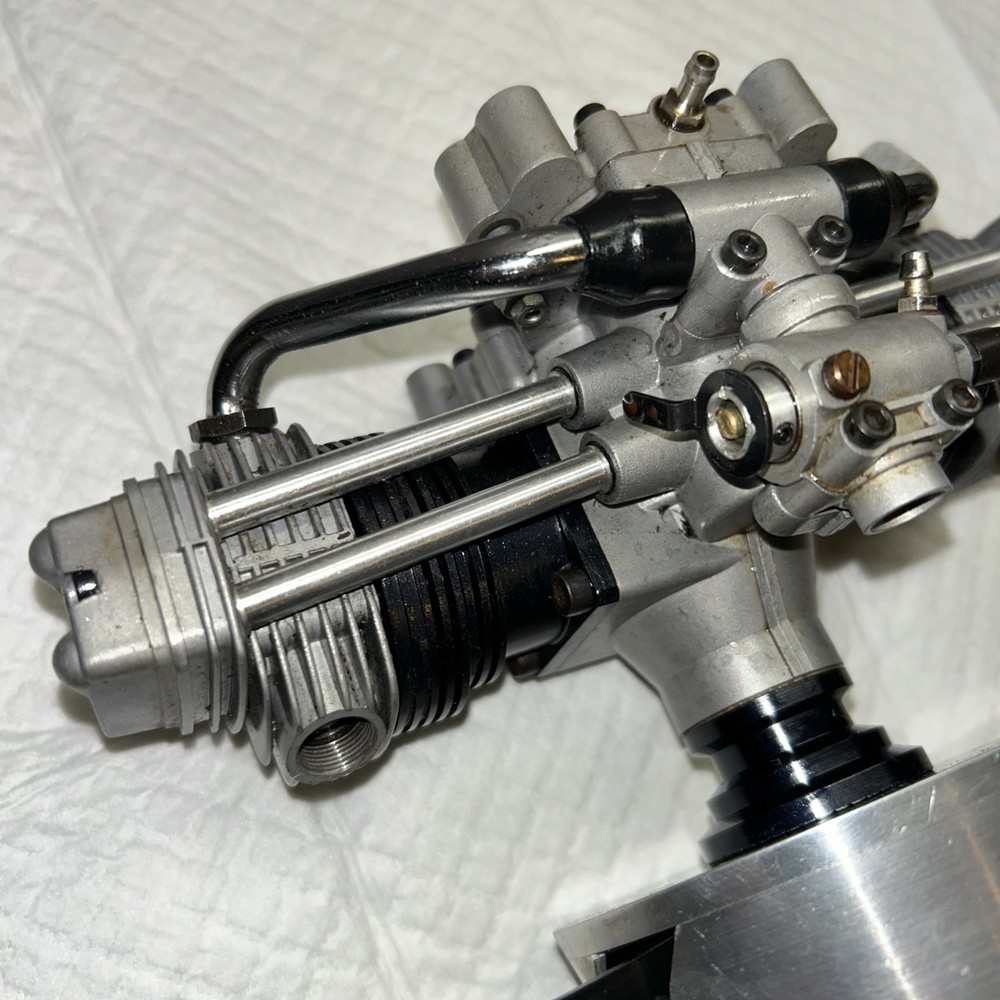 ASP FT-160 Twin Cylinder RC Airplane Glow Engine Used Read Description