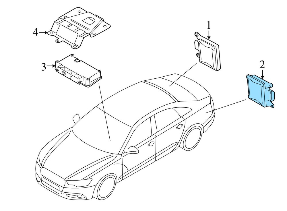 2014-2018 AUDI RS7 - LEFT LANE Change Assist Module (Slave) 4G0907568M