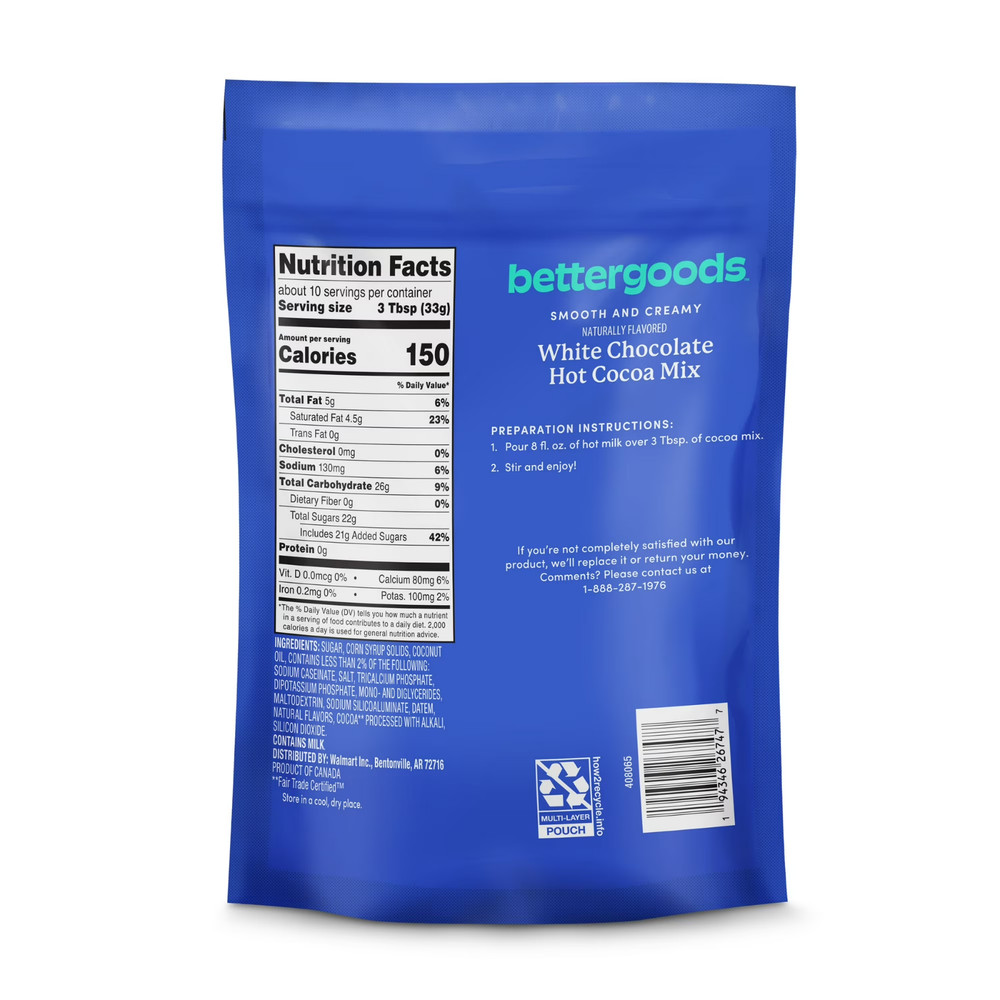 bettergoods White Chocolate Hot Cocoa Mix, 12 oz