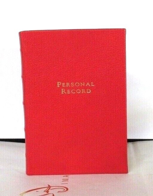 Personal Record: A Lifetime Memoir 8" Leather Journal Graphic Image