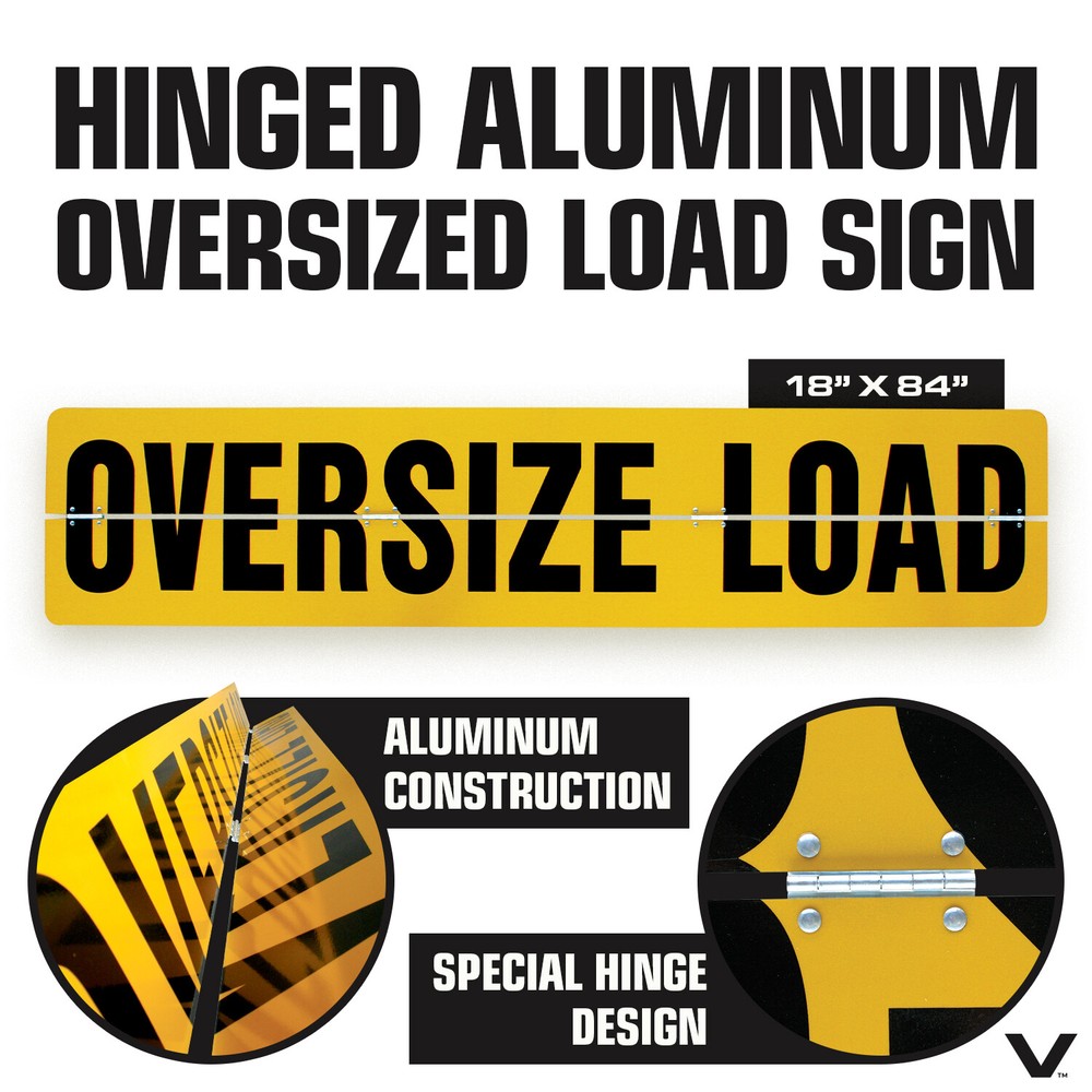 VULCAN Ultimate Oversize Load Flags, Oversize Load Signs, & Magnets Kit