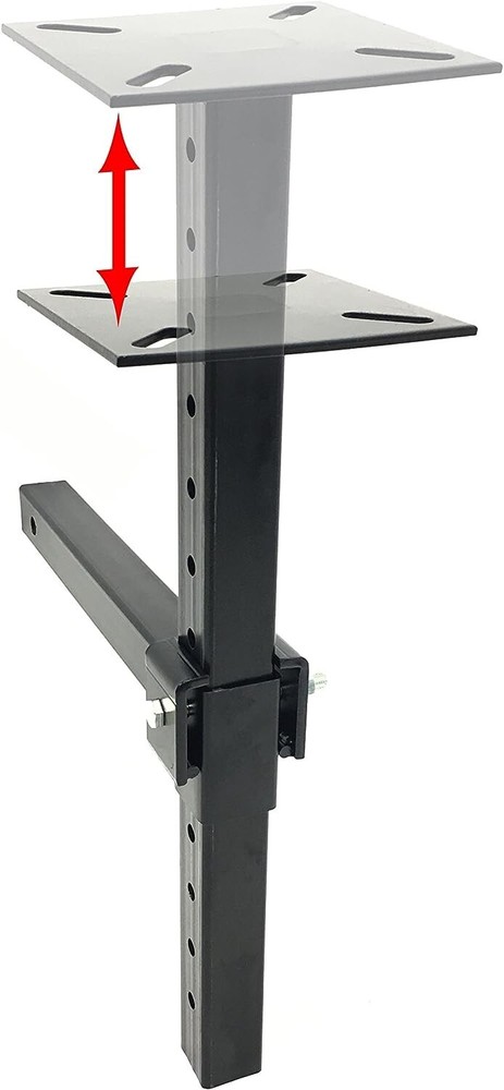 Hitch Mount Vise Plate Holder Mounting Heavy Duty Adjustable Durable Receiver