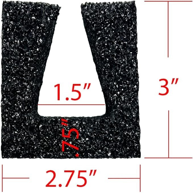 Foam Edge Protector with Self-Grabbing U Channel 24" | EPE USA | 4 Pack