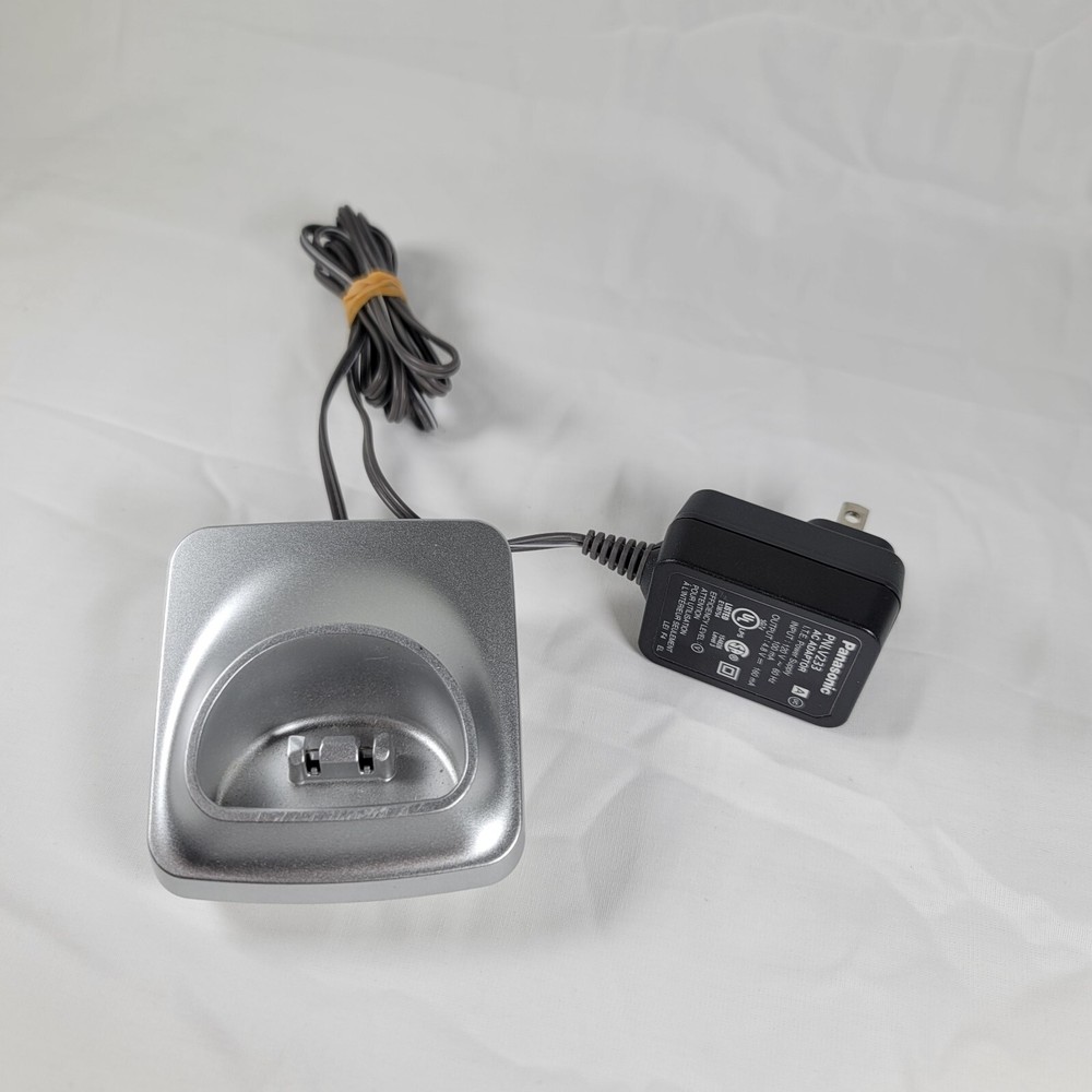 Panasonic PNLC1050 YA Silver Base Charger Stand + Adapter PNLV233 Replacement