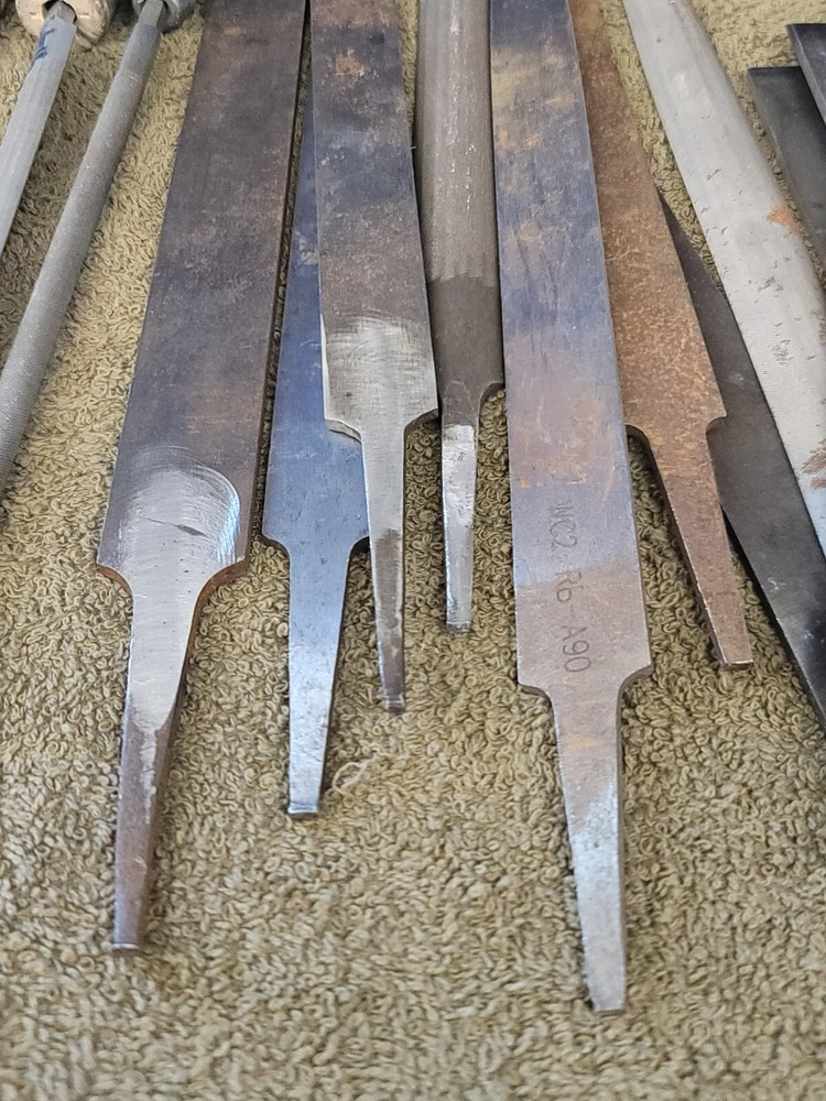 45 Half Round Flat Standard Smooth Wood Handle Metal File Set