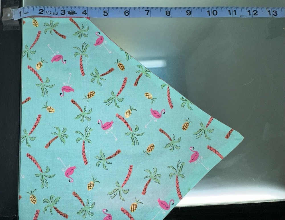 Handmade Over The collar Pet Bandanna Size Large - summer theme pattern