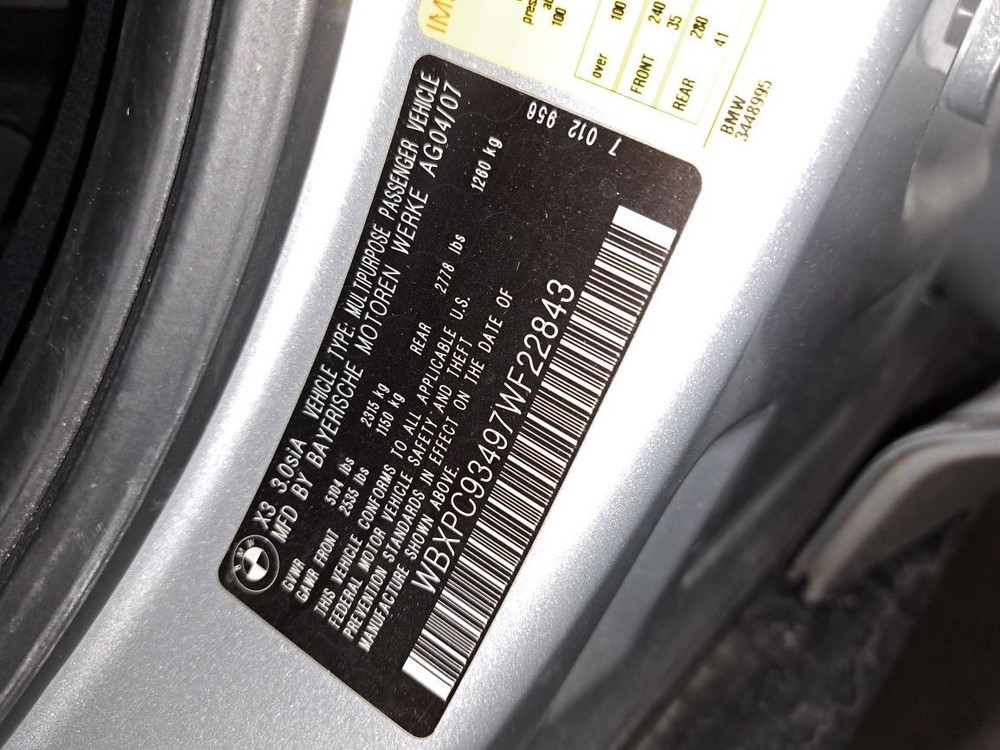 2007 X3 Jack Sku#4312961