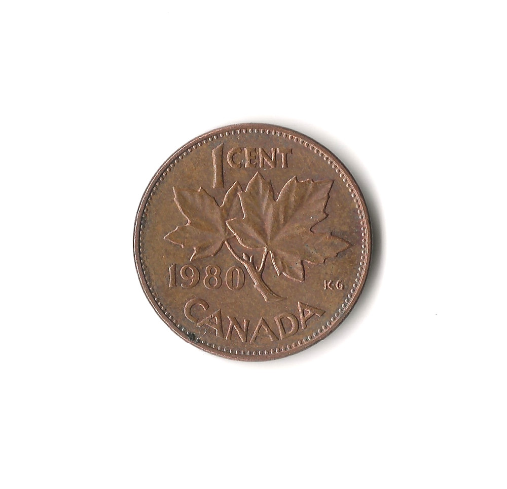 1980 Canada - 1 Cent - 554 - Bronze - 2.8g