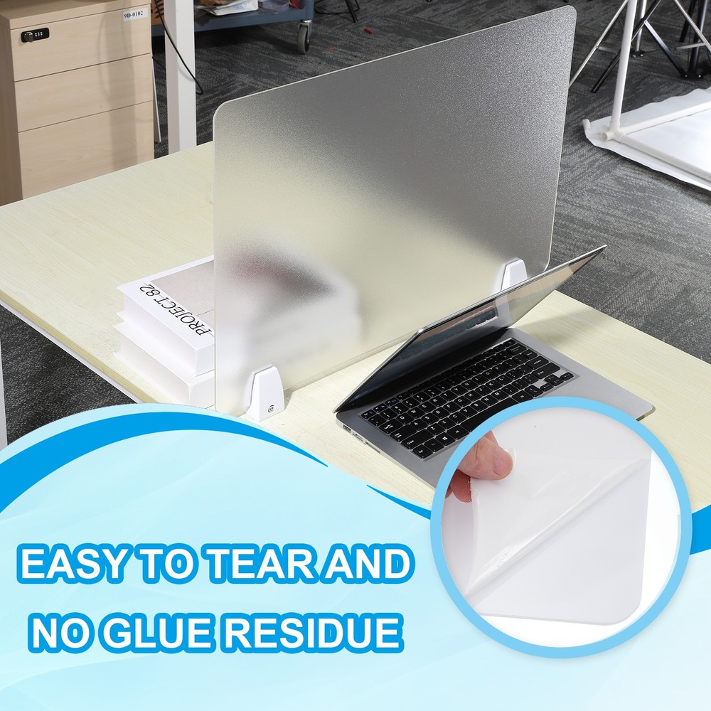 40x60cm Desk Divider, 2 Sets Desk Privacy Panel Table Boards Acrylic,Transparent