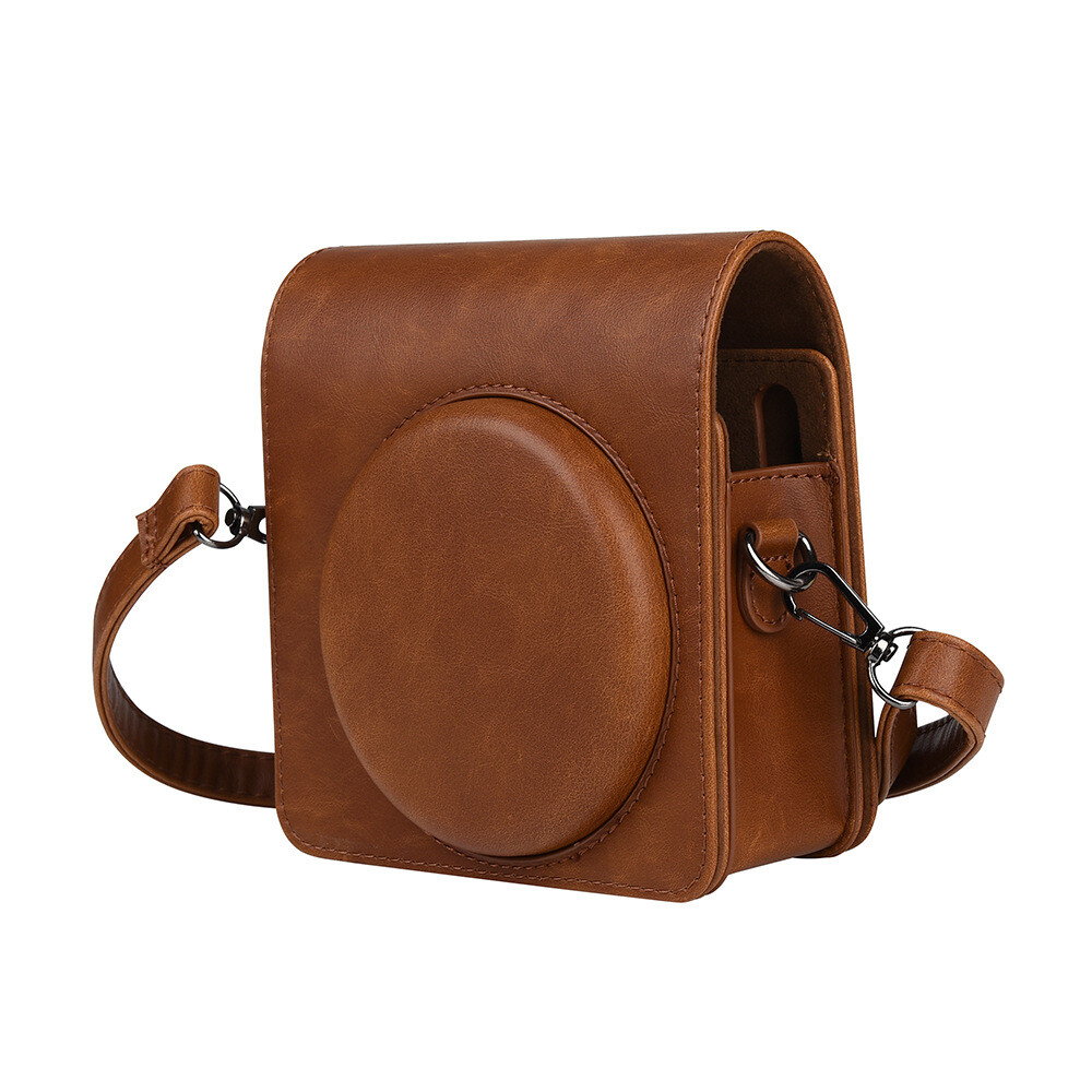 PU Leather Protective Case For mini8/9 Camera Storage Carry Bag Brown