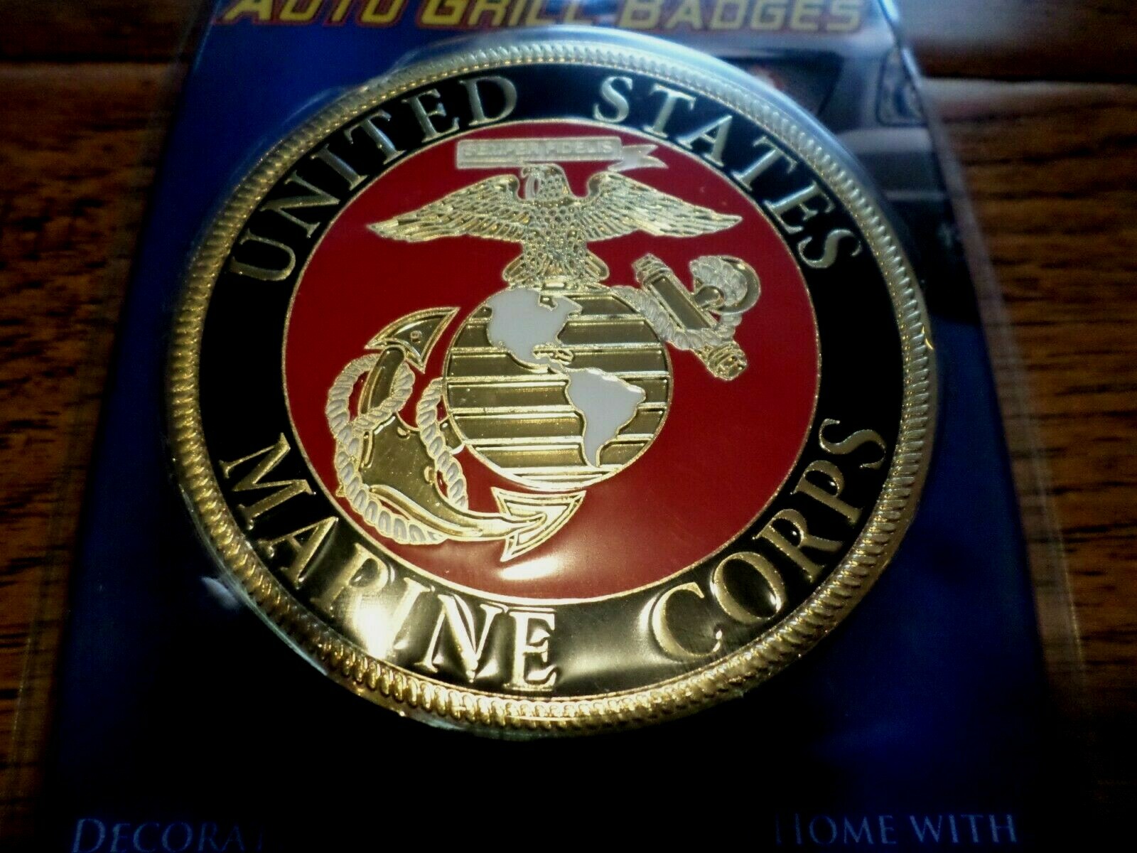 U.S MARINE CORPS EGA USMC AUTOMOBILE GRILL EMBLEM AUTO HOME MEDALLION