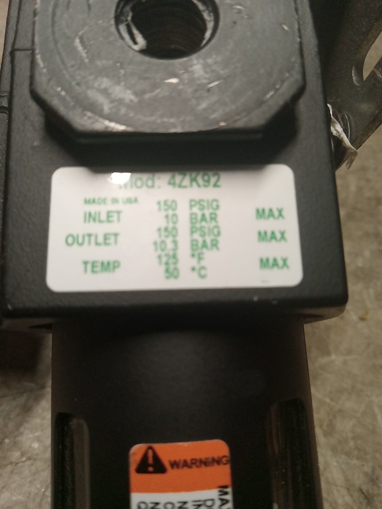 SPEEDAIRE FILTER REGULATOR 4ZK92