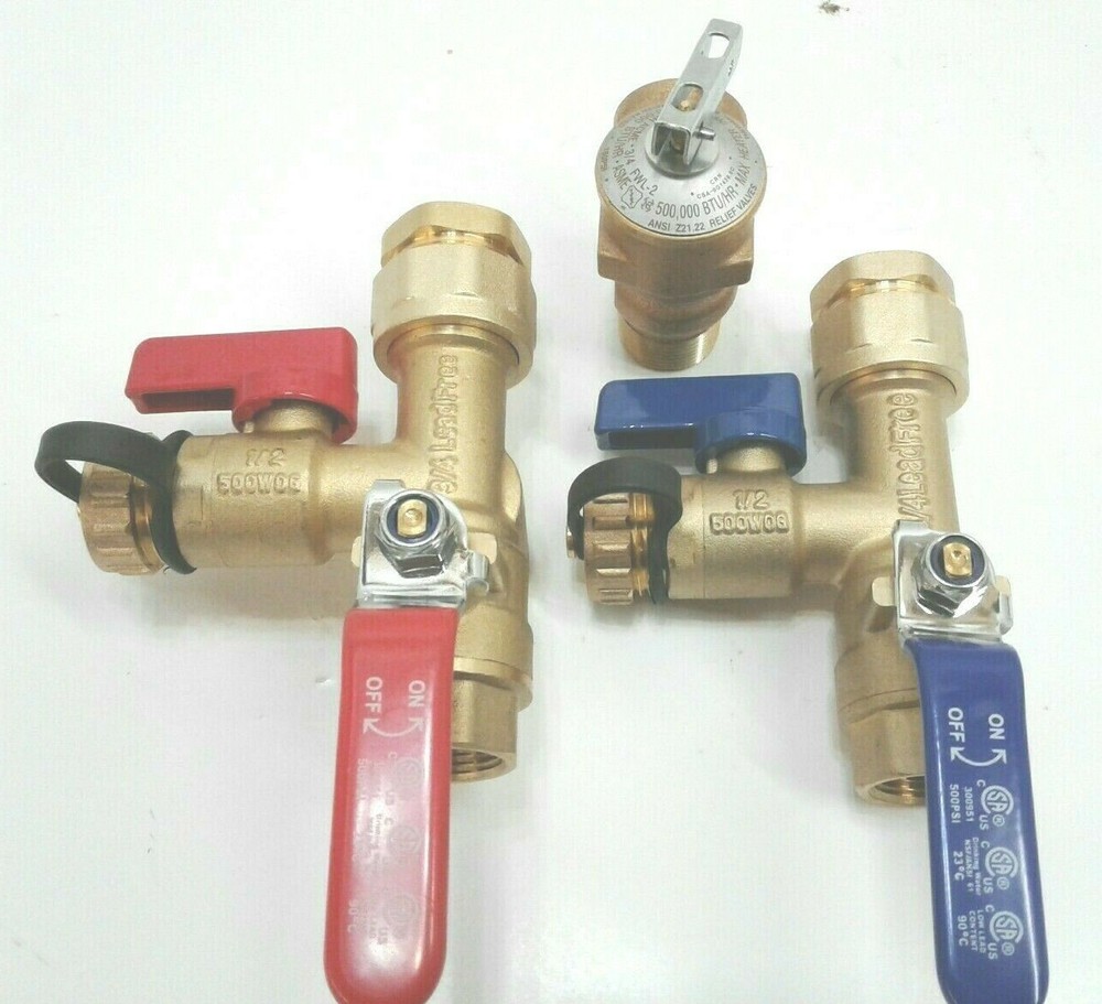 RINNAI MIVK-T-LW-2 MATSUI TANKLESS ISOLATION VALVE KIT 3/4" THREADED